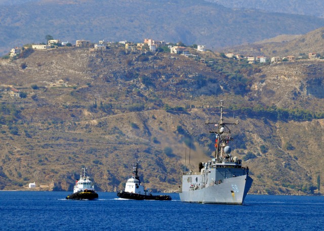 USS Samuel B. Roberts in Greece